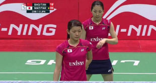 Indonesia Open 2016 Ganda Putri Jepang berhasil meraih Juara atas China, tim Indonesia kehilangan taringnya